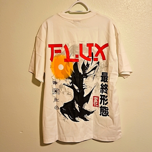 Fluxgear sold out half light half dark Dragon Ball Z tshirt. Sz.M NWOT - Picture 1 of 8